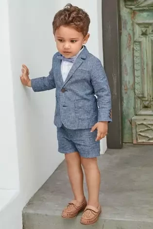 طقم بليزر وقميص وشورت وبابيون