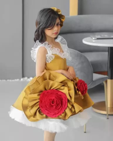 فستان مزين 