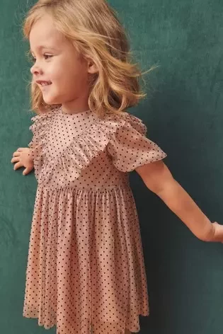 ذهبي وردي منقط